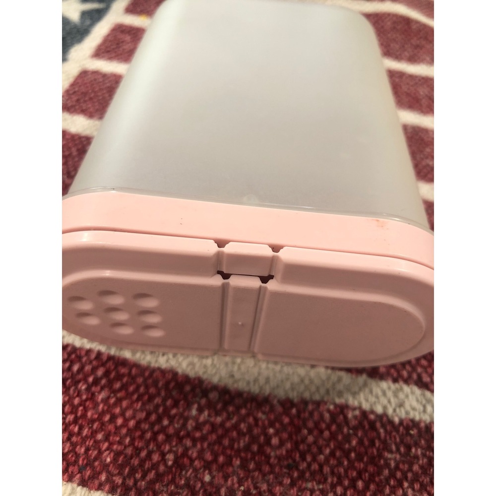 Vtg Tupperware spice container pink 4.5 x 4"